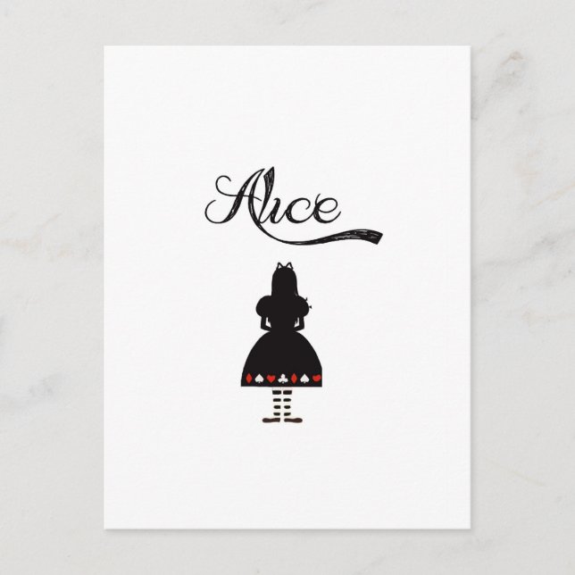 Postal Alice In Wonderland (Anverso)
