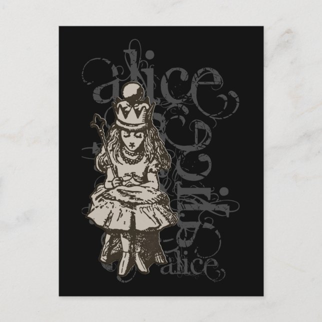 Postal Alice In Wonderland Queen Alice Grunge (Single) (Anverso)