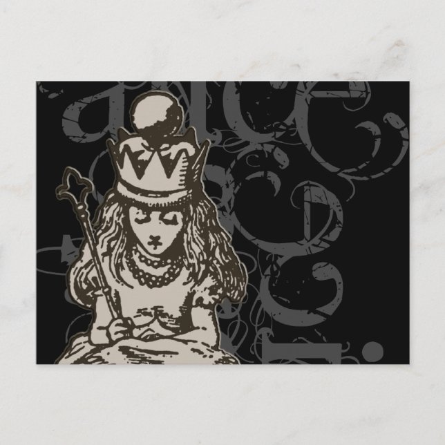 Postal Alice In Wonderland Queen Alice Grunge (Single) (Anverso)