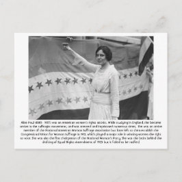 Postal Alice Paul - Feminista