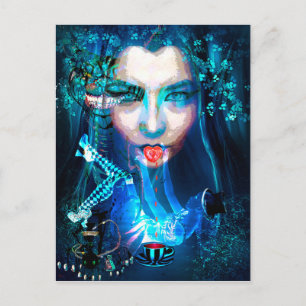 POSTAL ALICE PERDIDO EN WONDERLAND