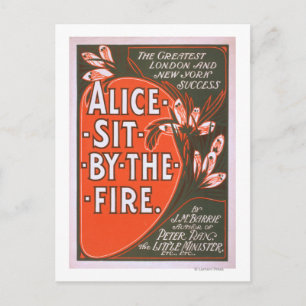 Postal Alice Sit by the Fire Great London Play Poster