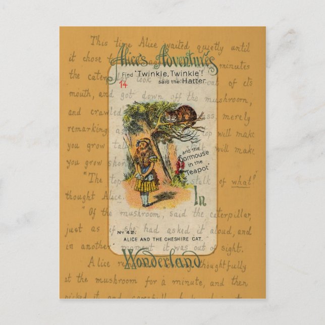 Postal Alice: Twinkle, Twinkle, dijo el Odio (Anverso)