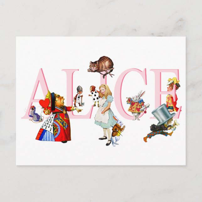 POSTAL ALICE Y AMIGOS (Anverso)