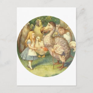 Postal Alice y el color del Dodo