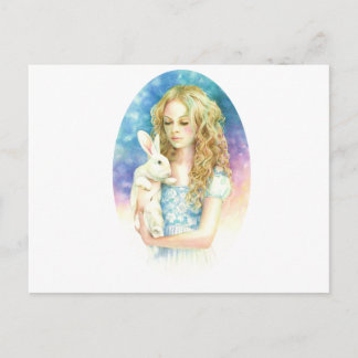 Postal Alice y el conejo