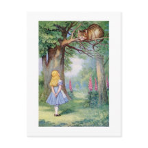 Alice y el gato de Cheshire, ilustración 