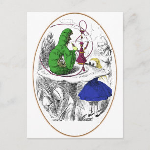 Postal Alice y la oruga