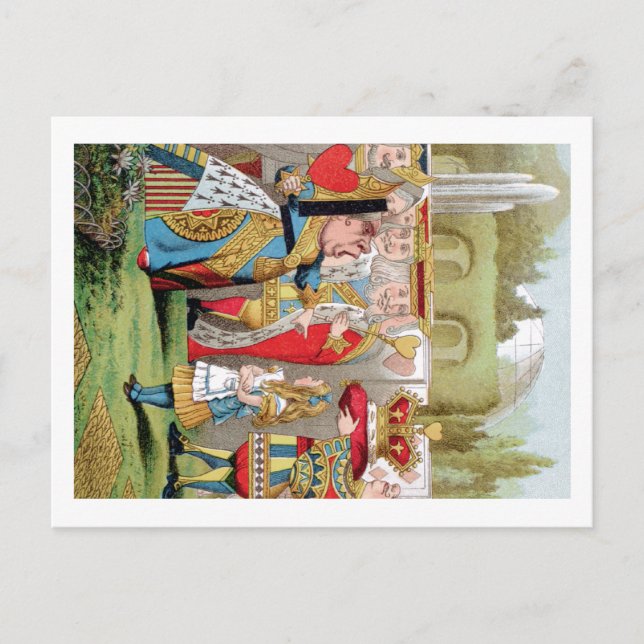 POSTAL ALICE Y LA REINA DE LOS CORAZONES (Anverso)