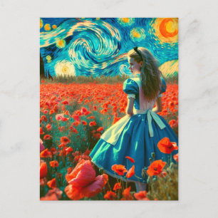 Postal Alicia de la foto lomográfica en la adormidera est
