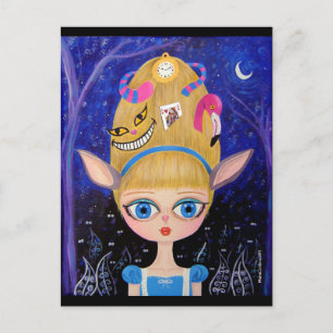 Postal Alicia en el país de las maravillas