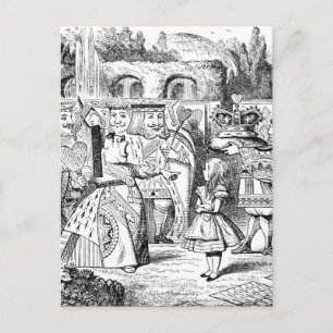 Postal Alicia en el país de las maravillas