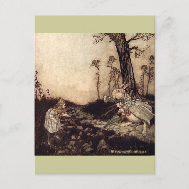 Postal Alicia en el país de las maravillas (Anverso)