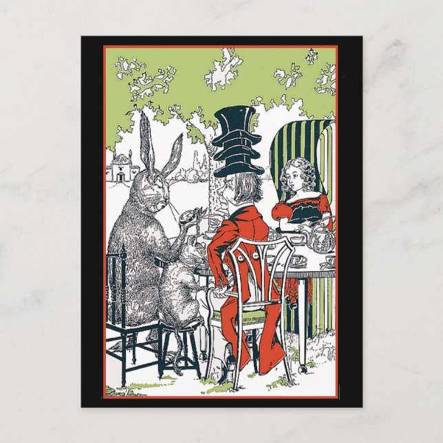 Postal Alicia en el país de las maravillas (Anverso)