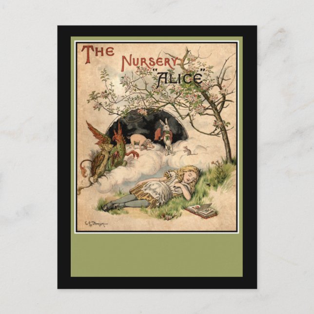Postal Alicia en el país de las maravillas (Anverso)