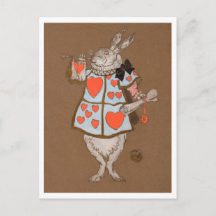 Postal Alicia en el país de las maravillas, Conejo Blanco