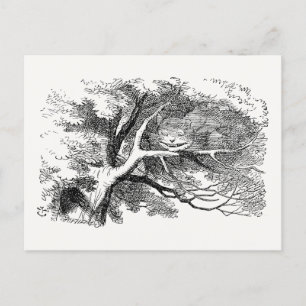 Postal Alicia en el país de las maravillas - Gato de Ches