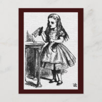 Alicia en la maravilla John Tenniel Postcard