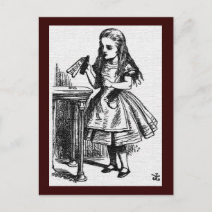 Postal Alicia en la maravilla John Tenniel Postcard