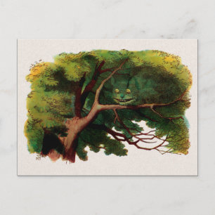 Postal Alicia vintage en el Ilustracion del país de las m