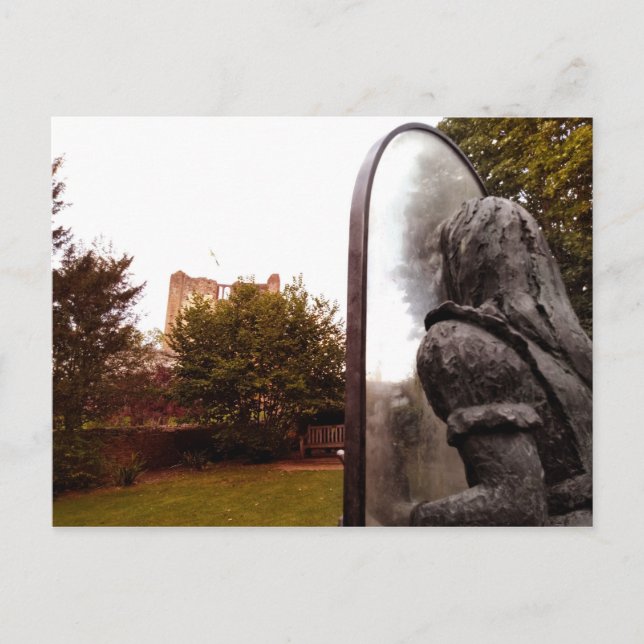 Postal Alicia y el castillo (Anverso)