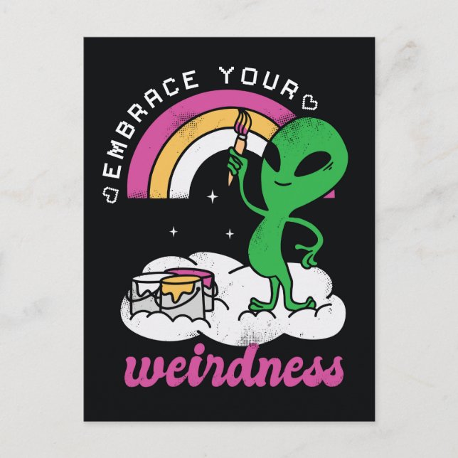 Postal Alien adopta tu sensibilidad (Anverso)