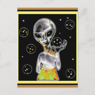 Postal Alien brillante -
