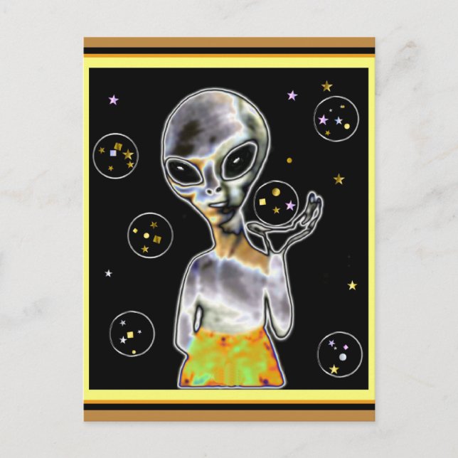 Postal Alien brillante - (Anverso)