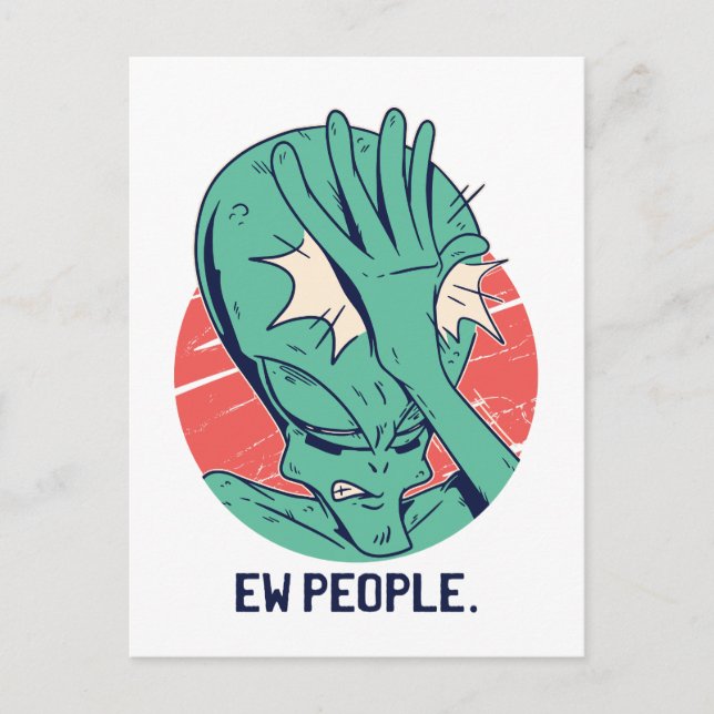 Postal Alien Ew People (Anverso)