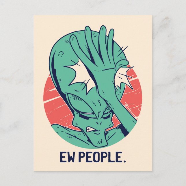 Postal Alien Ew People (Anverso)