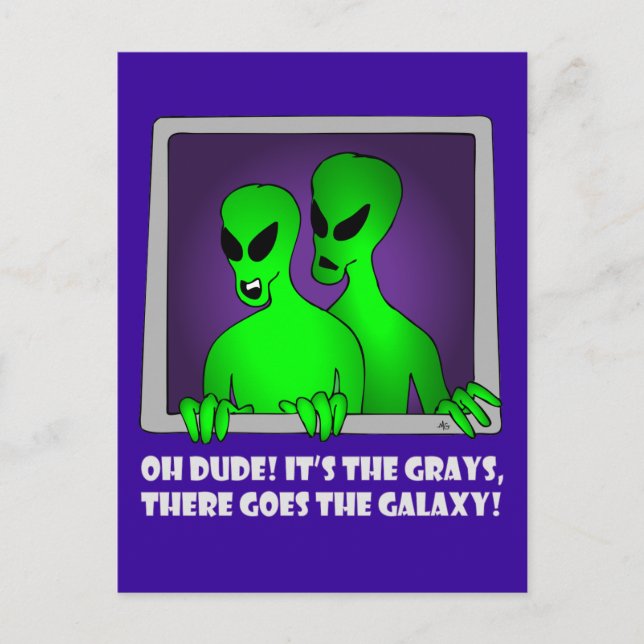 POSTAL ALIEN GALAXY-5 (Anverso)