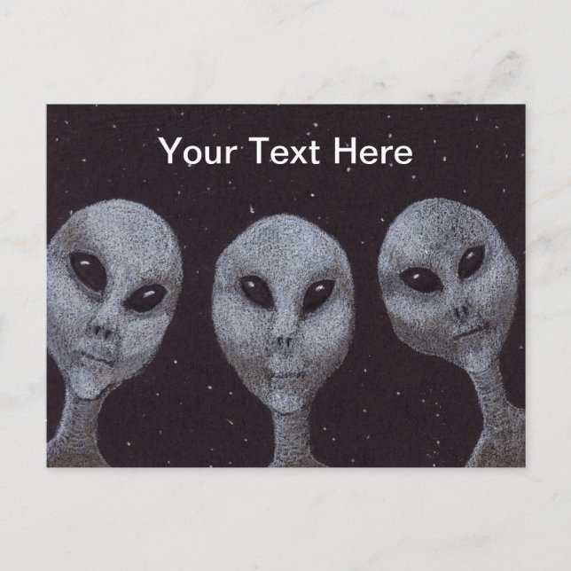 Postal Alien Grays (Anverso)