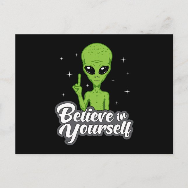 Postal Alien Head Area 51 Ufo Aliens Space Funny Gift (Anverso)