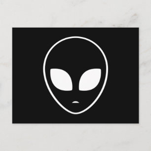 Postal Alien Head Ufo Aliens Space Area 51 Gracioso regal