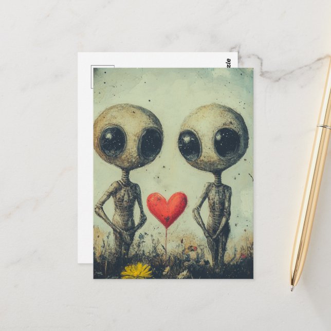 Postal Alien Love (Anverso/Reverso In Situ)