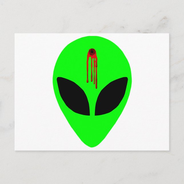Postal Alien muerto (Anverso)
