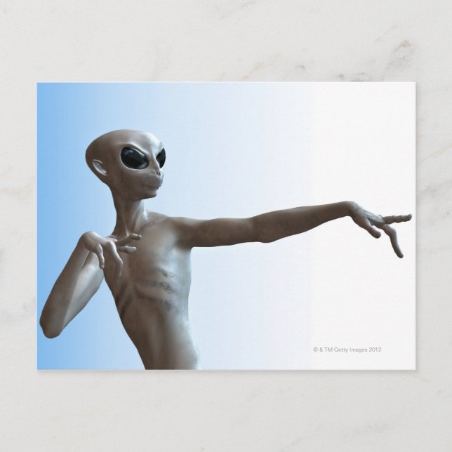 Postal Alien Pointing (Anverso)