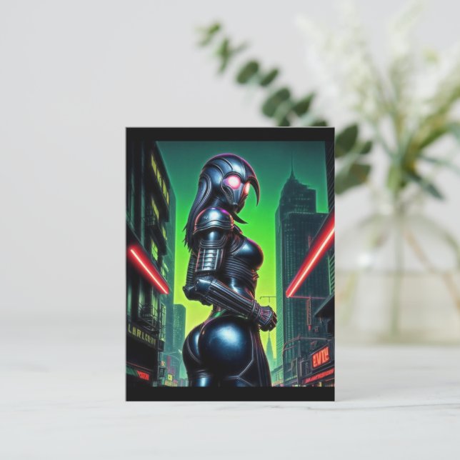 Postal Alien Raven 02 (Anverso de pie)