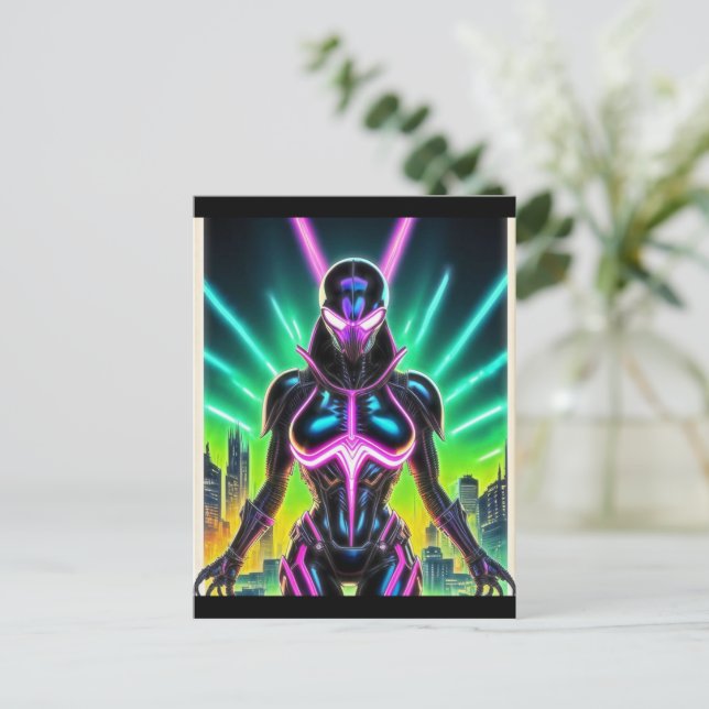 Postal Alien Raven 09 (Anverso de pie)