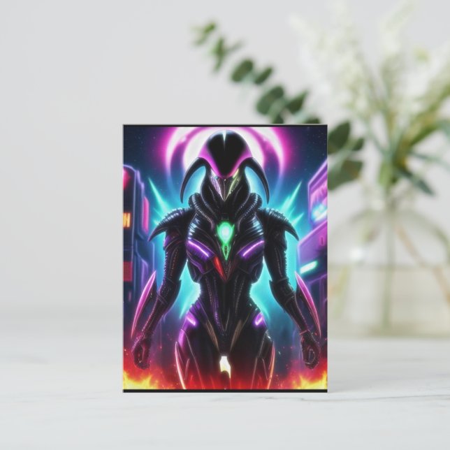 Postal Alien Raven 16 (Anverso de pie)