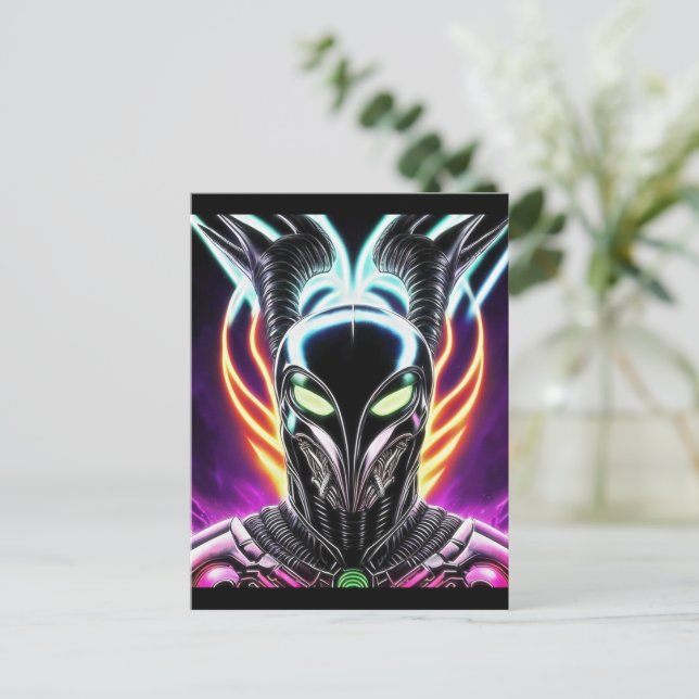 Postal Alien Raven 18 (Anverso de pie)