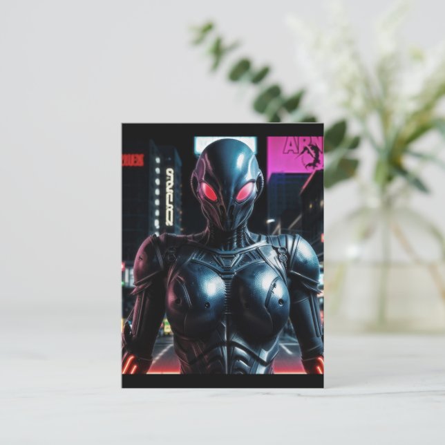 Postal Alien Raven 25 (Anverso de pie)