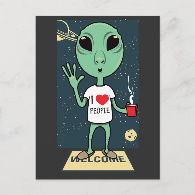 Postal Alien T-Shirt (Anverso)