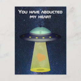 Postal Alien UFO Valentine: Has secuestrado mi corazón
