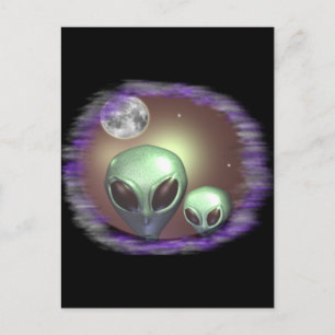 Postal Alienígenas grises
