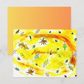 Postal Aliento de Otoño (Colección Casa del Árbol de Otoñ