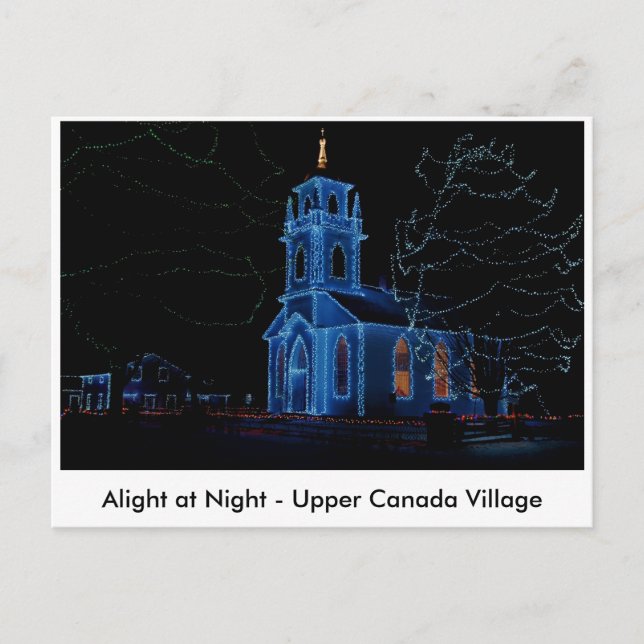 Postal Alight at Night - Upper Canada Village (Anverso)