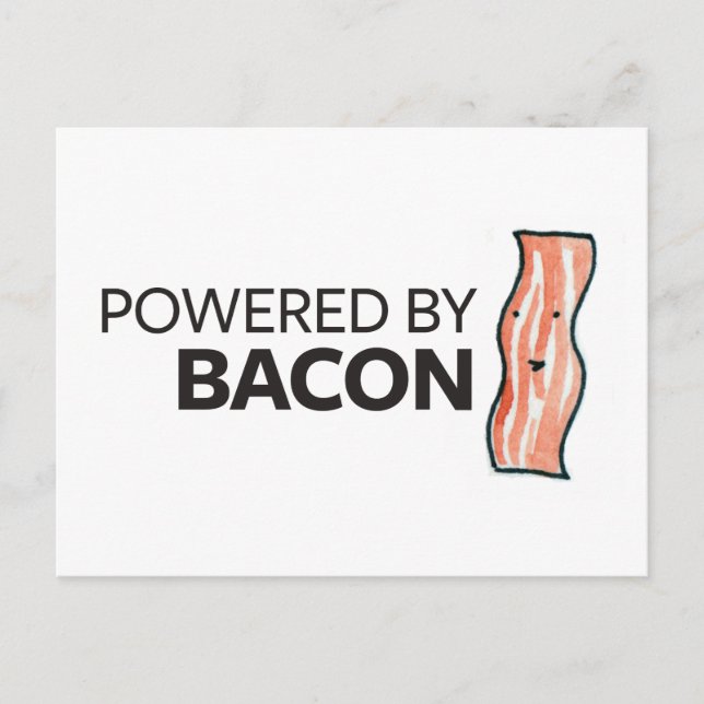 Postal Alimentado por Bacon (Anverso)