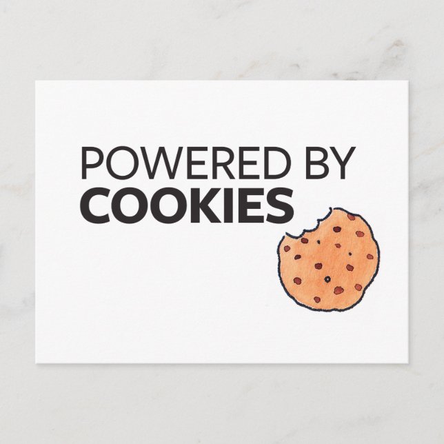 Postal Alimentado por cookies (Anverso)