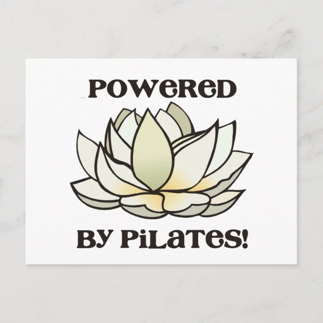 Postal Alimentado por Pilates Lotus (Anverso)